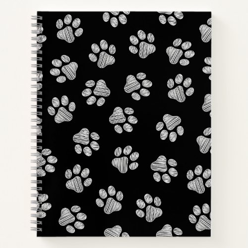 Doodle Paws Dog Paws White Paws Notebook