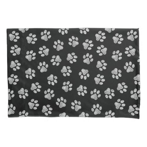 Doodle Paws Dog Paws White Paws Pillow Case