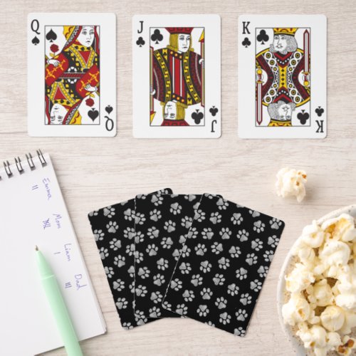 Doodle Paws Dog Paws White Paws Pinochle Cards