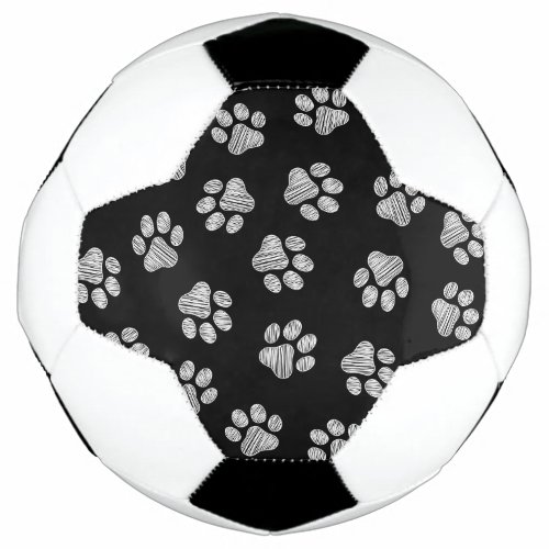 Doodle Paws Dog Paws White Paws Soccer Ball