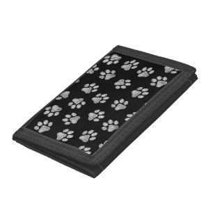 Doodle Paws, Dog Paws, White Paws Tri-fold Wallet