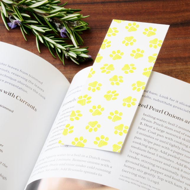 Doodle Paws, Dog Paws, Yellow Paws Bookmarks (Book)