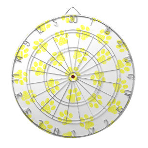 Doodle Paws, Dog Paws, Yellow Paws Dart Board