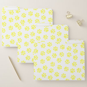 Doodle Paws, Dog Paws, Yellow Paws File Folder