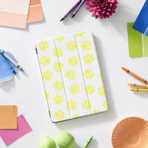 Doodle Paws, Dog Paws, Yellow Paws iPad Pro Cover