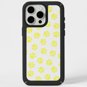 Doodle Paws, Dog Paws, Yellow Paws iPhone 15 Pro Max Case