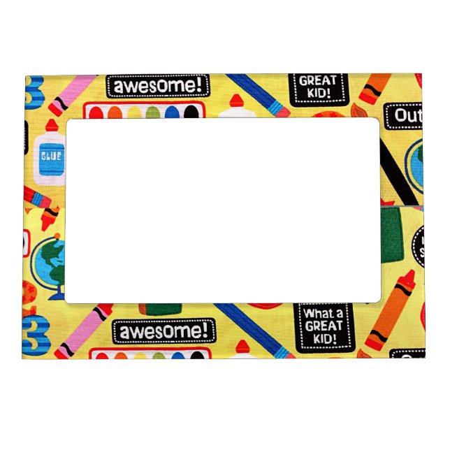 Doodle Preschool Art Teacher Good End of Year Teac Magnetic Frame (Front)