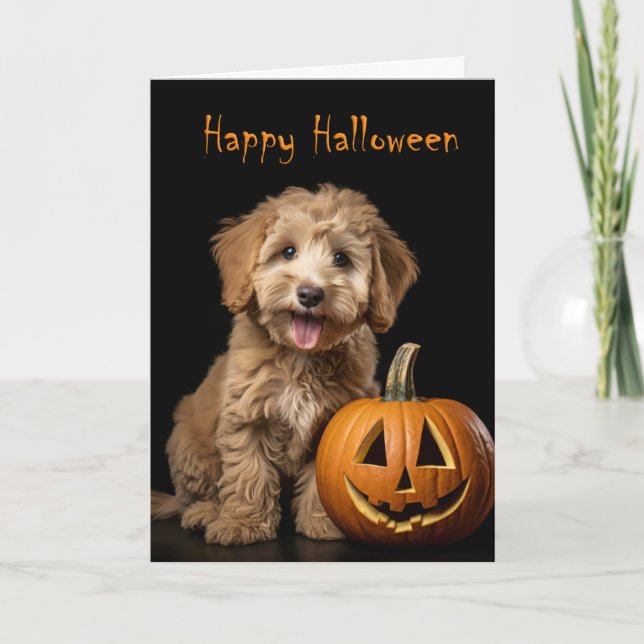 Doodle Pup Halloween Card (Front)