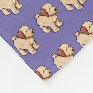 Doodle Puppy Fleece Blanket