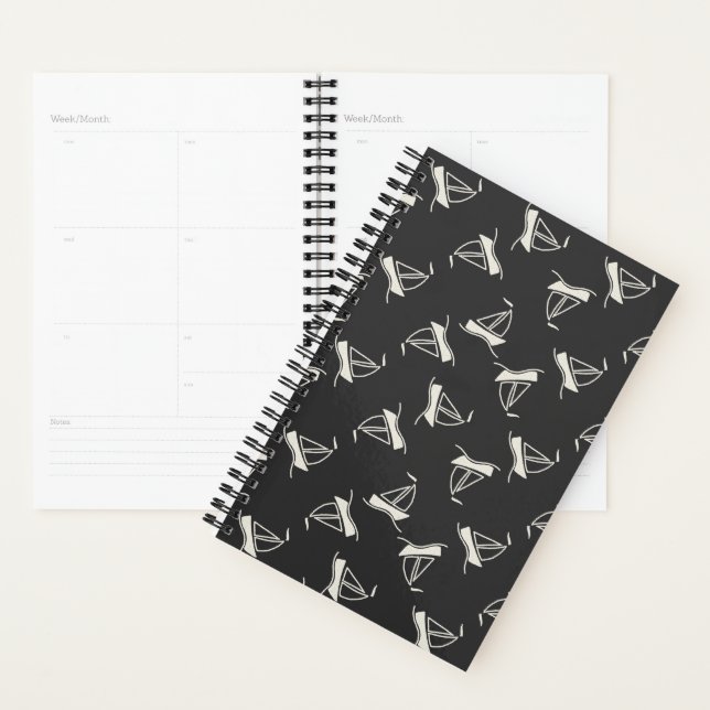 Doodle Sailboat Pattern Planner (Display)