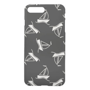 Doodle Sailboat Pattern iPhone 8 Plus/7 Plus Case