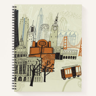 Doodle San Francisco Scene Notebook