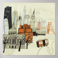 Doodle San Francisco Scene