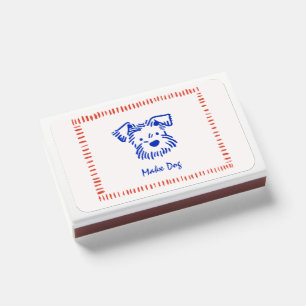 Doodle script dog pets matchboxes