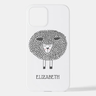 Doodle Sheep Personalized iPhone 12 Case
