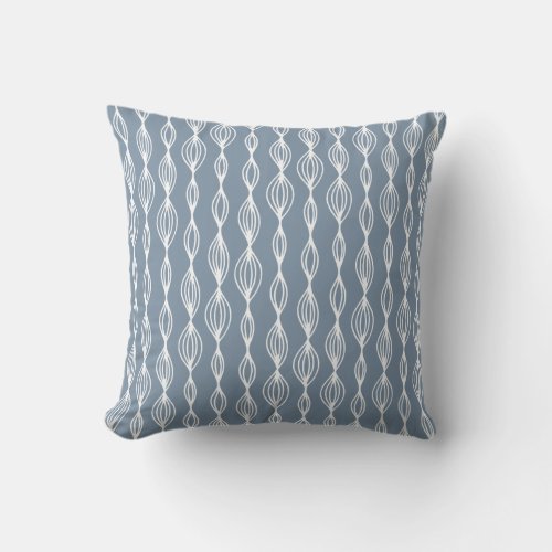 Doodle simple braid line pattern throw pillow