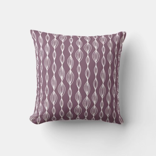 Doodle simple braid line pattern throw pillow