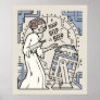 Doodle Sketch Leia & R2-D2 on Death Star Poster
