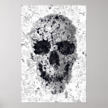 Doodle Skull Poster