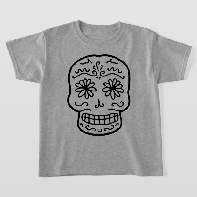 Doodle Skull T-Shirt (Laydown)