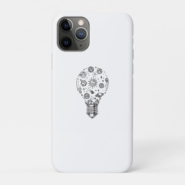 Doodle Solar System in Bulb Case-Mate iPhone Case (Back)