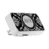 Doodle Speaker Elegant Damask Monograms Wedding (Side)