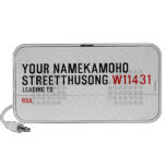Your NameKAMOHO StreetTHUSONG  Doodle Speakers