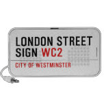 LONDON STREET SIGN  Doodle Speakers