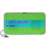 I Love Dallas  Doodle Speakers