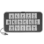 Happy
 Birthday
 Allison  Doodle Speakers