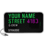 Your Name Street  Doodle Speakers