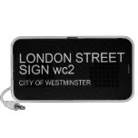LONDON STREET SIGN  Doodle Speakers