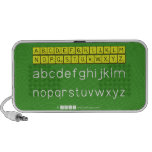 ABCDEFGHIJKLM
 NOPQSTUVWXYZ
 abcdefghijklm
 nopqrstuvwxyz  Doodle Speakers