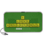 i
 love
 volleyball  Doodle Speakers