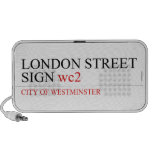 LONDON STREET SIGN  Doodle Speakers