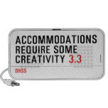 Accommodations require some creativity  Doodle Speakers