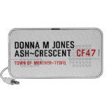 Donna M Jones Ash~Crescent   Doodle Speakers