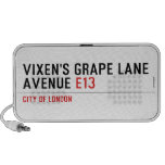 Vixen's Grape Lane  Avenue  Doodle Speakers