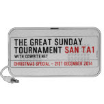 The Great Sunday Tournament  Doodle Speakers