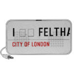 I ❤️ FELTHAM  Doodle Speakers