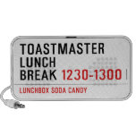 Toastmaster Lunch break  Doodle Speakers