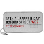 18th Giuseppe B-Day OXFORD STREET  Doodle Speakers