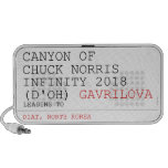 Canyon of chuck norris INFinity 2018 (D'oh)  Doodle Speakers