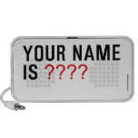 Your Name is  Doodle Speakers