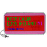 keep Calm Love Ireland  Doodle Speakers