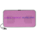 coral cresent  Doodle Speakers