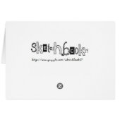 doodle special person card (Back Horizontal)