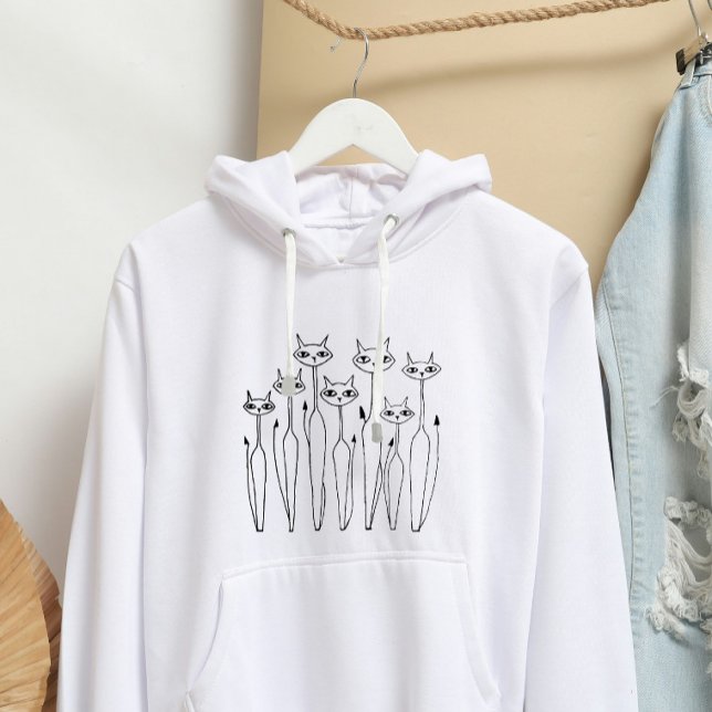 Doodle Sweatshirt (White- Hand-drawn) (Creator Uploaded)