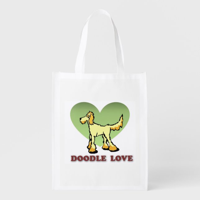 Doodle Themed Reusable Bag (Front)