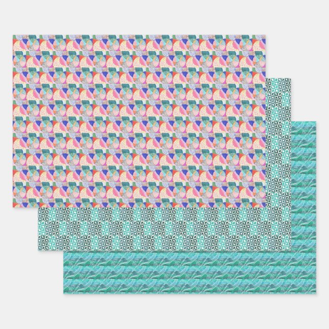 Doodle time wrapping paper sheets (Set)